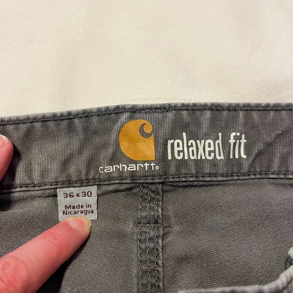 Men's Carhartt RUGGED FLEX® RELAXED FIT CANVAS WORK PANT - Picture 3 of 12